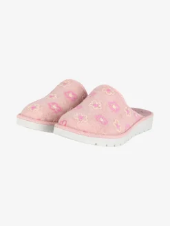 A Piedi Liberi Pantofole donna in feltro con fiori