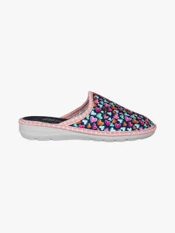 A Piedi Liberi Pantofole donna invernali stampa cuori - multicolore