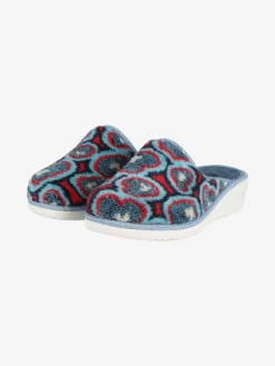 A Piedi Liberi Pantofole donna in tessuto con cuori