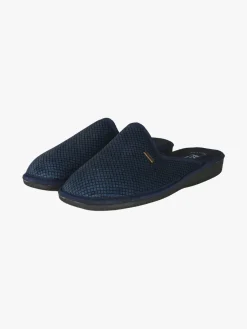 A Piedi Liberi Pantofole uomo in velluto - blu scuro
