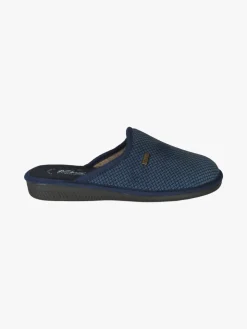 A Piedi Liberi Pantofole uomo in velluto - blu scuro