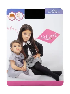 Aquilone Collant da bambina 50 denari - nero