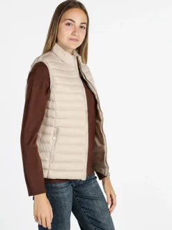 Arix & Fashion Gilet donna imbottito - beige