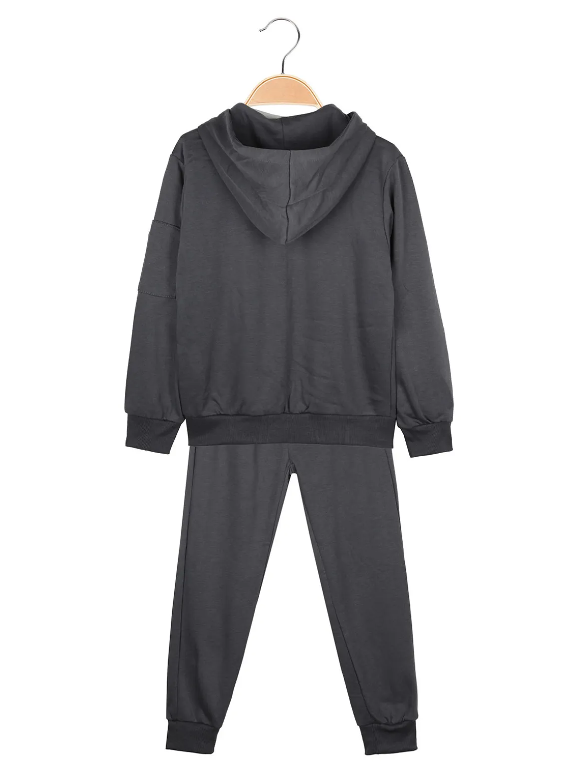 Armata Militare Completo 3 pezzi da bambino con cappuccio e zip - marrone