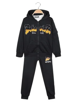 Armata Militare Completo 3 pezzi da bambino con cappuccio e zip - blu scuro