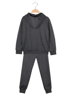 Armata Militare Completo 3 pezzi da ragazzo con cappuccio e zip - antracite