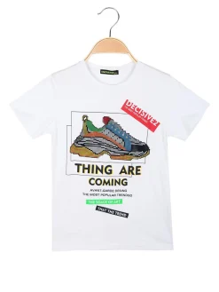 Armata Militare T-shirt girocollo da bambino con stampa