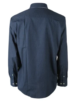 Ascot Sport Camicia da uomo in cotone a maniche lunghe con stampe - avion