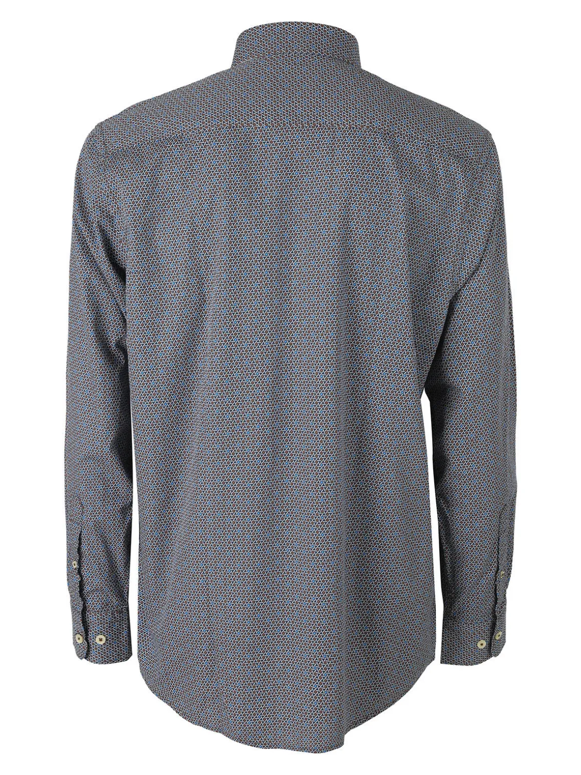 Ascot Sport Camicia da uomo in cotone a maniche lunghe con stampe - cielo