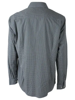 Ascot Sport Camicia da uomo in cotone a maniche lunghe con stampe - multicolore
