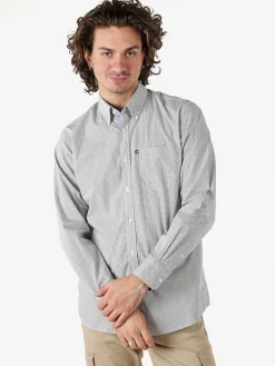 Ascot Sport Camicia in cotone da uomo a maniche lunghe con stampe a pallini - multicolore