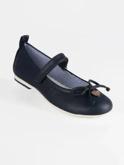 Asso Ballerine blu con fiocco
