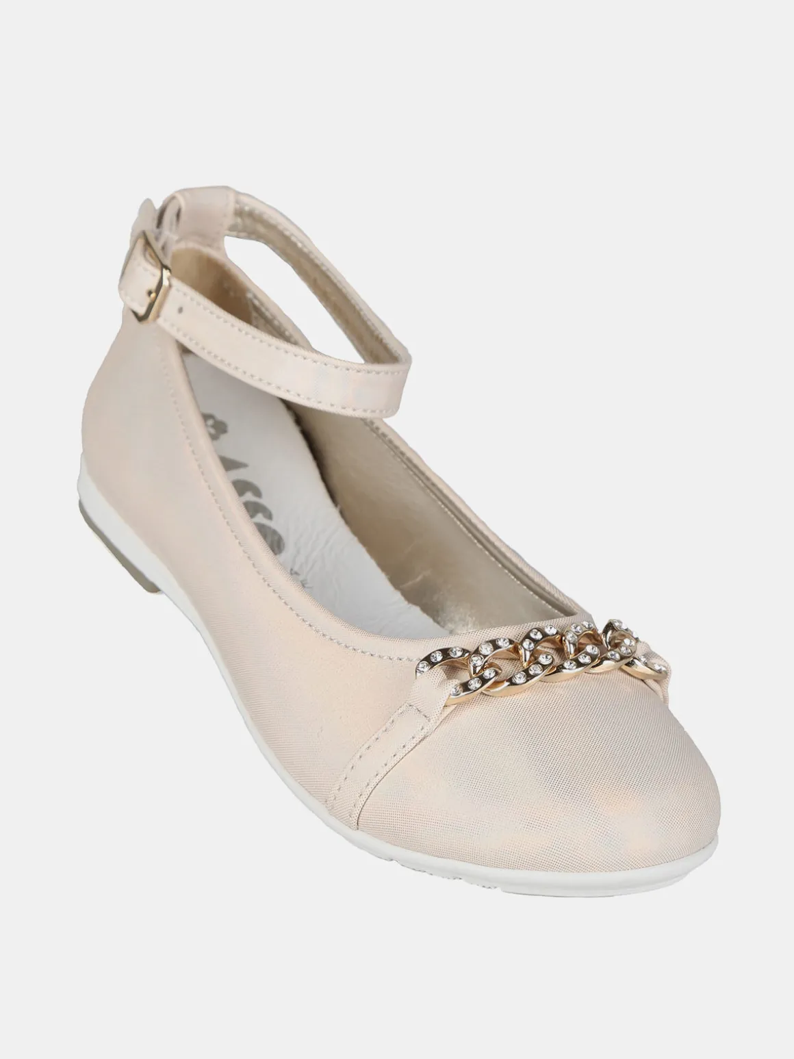 Asso Ballerine da bambina con catena e strass