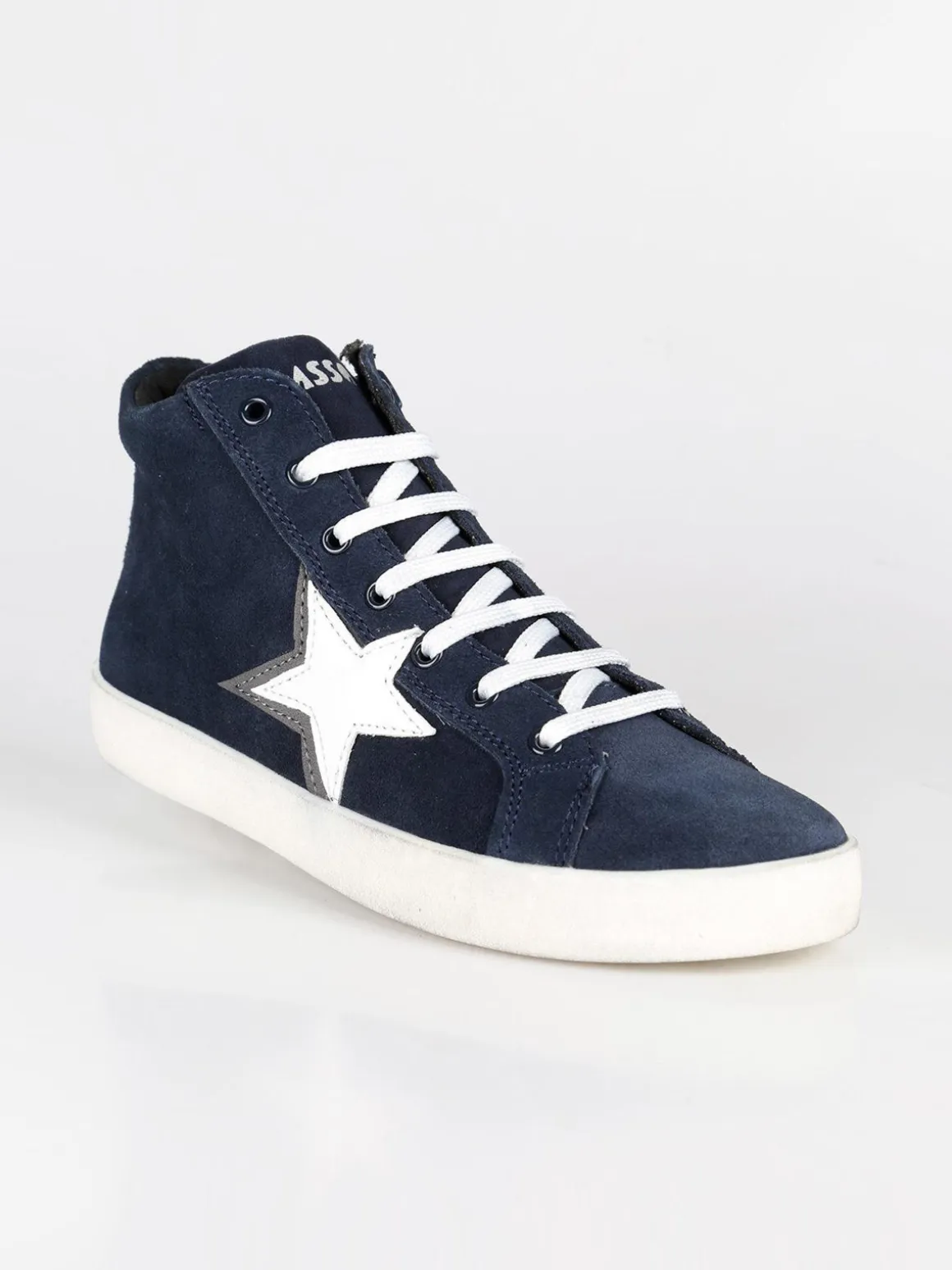 Asso Sneakers alte con stella da bimba