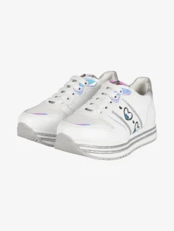 Asso Sneakers da bambina con platform e glitter