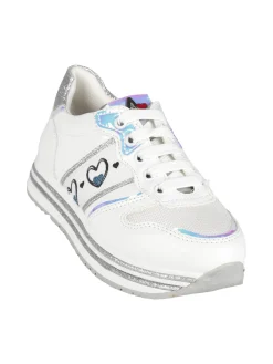 Asso Sneakers da bambina con platform e glitter