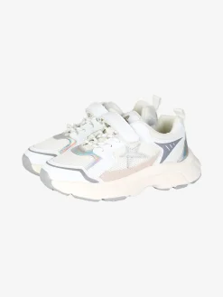 Asso Sneakers da ragazza con cinturino a strappo - bianco