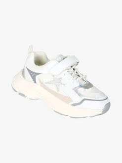 Asso Sneakers da ragazza con cinturino a strappo - bianco