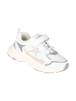 Asso Sneakers da ragazza con cinturino a strappo - bianco