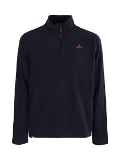 Athl Dpt Felpa da uomo mezza zip in micropile
