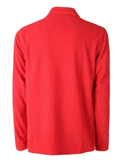 Athl Dpt Felpa da uomo mezza zip in micropile - nero