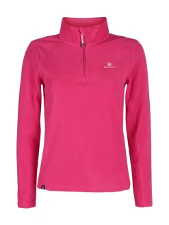 Athl Dpt Felpa donna in micropile mezza zip