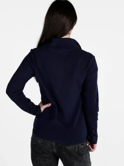 Athl Dpt Felpa donna in micropile mezza zip