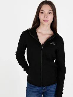 Athl Dpt Felpa donna in pile con cappuccio e zip