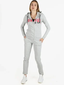 Athl Dpt Felpa sportiva da donna con cappuccio e zip