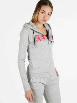 Athl Dpt Felpa sportiva da donna con cappuccio e zip