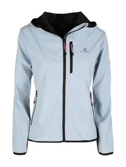 Athl Dpt Giacca a vento da donna con cappuccio e zip