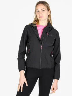 Athl Dpt Giacca a vento da donna con cappuccio e zip