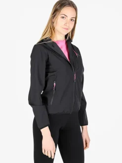Athl Dpt Giacca a vento da donna con cappuccio e zip