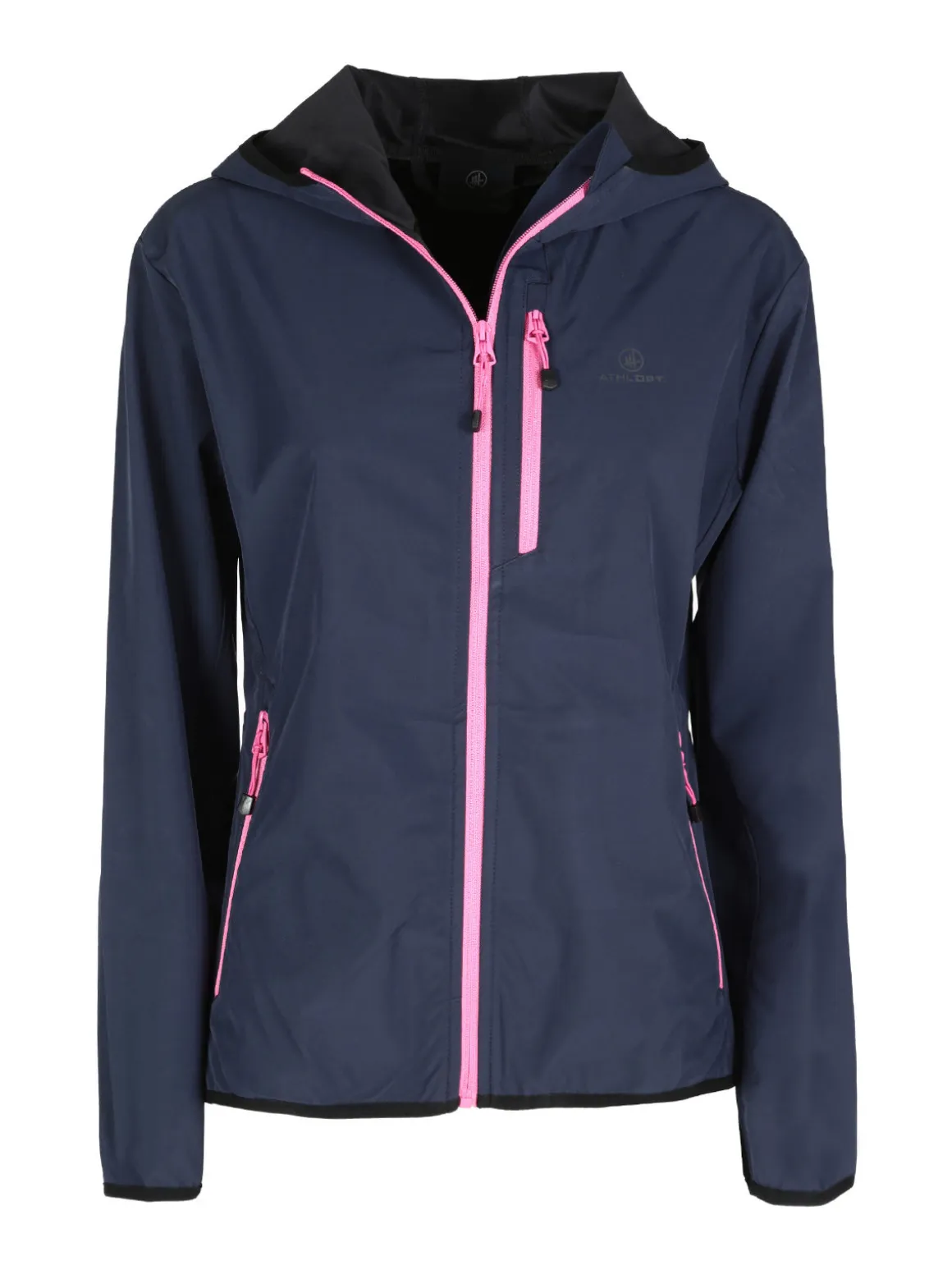 Athl Dpt Giacca a vento da donna con cappuccio e zip