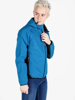 Athl Dpt Giacca da uomo impermeabile con cappuccio e zip