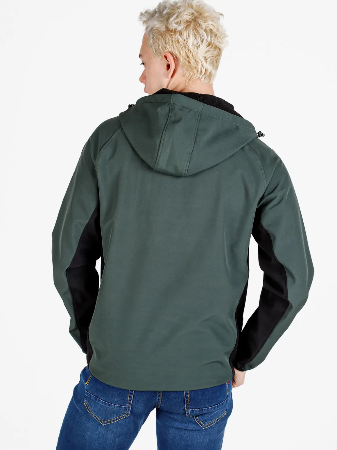 Athl Dpt Giacca da uomo impermeabile con cappuccio e zip