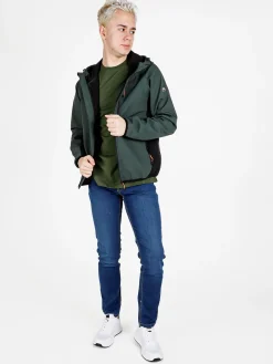 Athl Dpt Giacca da uomo impermeabile con cappuccio e zip