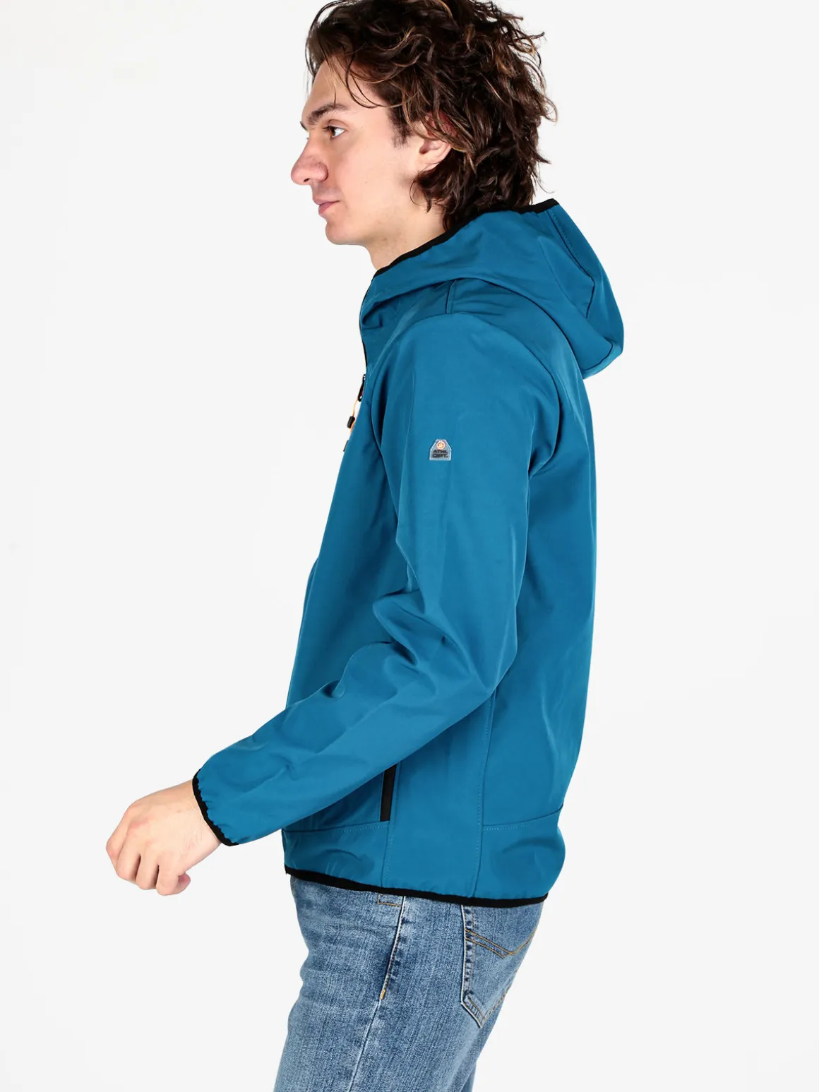 Athl Dpt Giacca sportiva da uomo impermeabile con cappuccio e zip