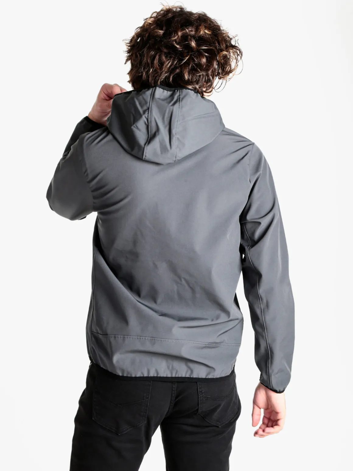 Athl Dpt Giacca sportiva da uomo impermeabile con cappuccio e zip