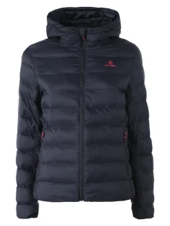 Athl Dpt Giubbino donna 100 grammi con cappuccio e zip - blu scuro