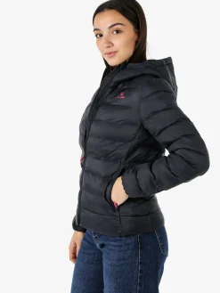 Athl Dpt Giubbino donna 100 grammi con cappuccio e zip - blu scuro