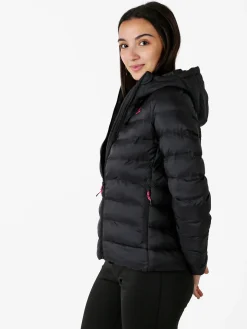 Athl Dpt Giubbino donna 100 grammi con cappuccio e zip - nero