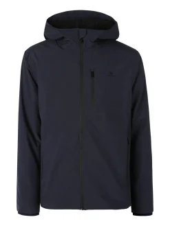 Athl Dpt Giubbotto da uomo impermeabile con cappuccio e zip - blu