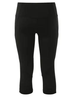 Athl Dpt Leggings donna tre quarti sportivi elasticizzati - nero