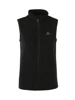 Athl Dpt Smanicato donna in pile con zip - nero