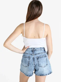 Athl Dpt Top donna in cotone con spalline sottili