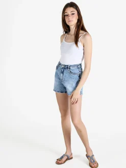 Athl Dpt Top donna in cotone con spalline sottili