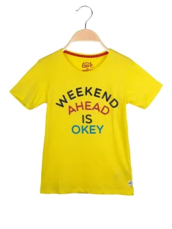Athl Dpt T-shirt con scirtte in cotone