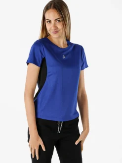 Athl Dpt T-shirt sportiva da donna traspirante - blu