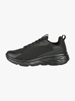 Australian ALPHA Sneakers uomo sportive con suola alta - nero